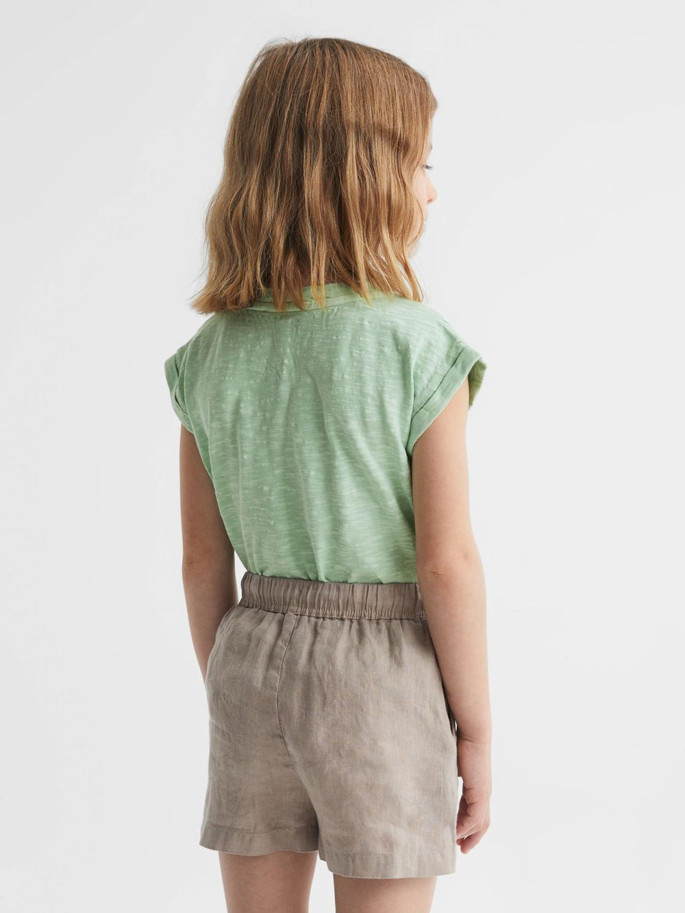 Reiss Tops & Tshirts | Freddie Jersey V-Neck T-Shirt Aqua - Children