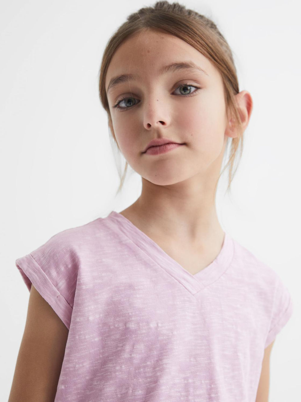 Reiss Tops & Tshirts | Freddie Jersey V-Neck T-Shirt Lilac - Children