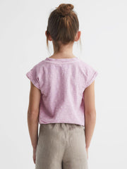 Reiss Tops & Tshirts | Freddie Jersey V-Neck T-Shirt Lilac - Children