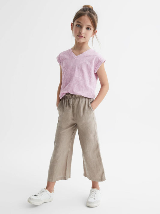 Reiss Tops & Tshirts | Freddie Jersey V-Neck T-Shirt Lilac - Children