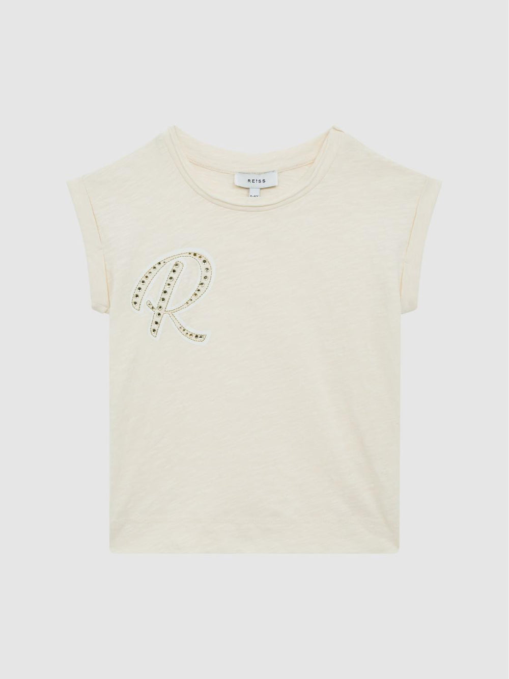 Reiss Tops & Tshirts | Tabby Embellished T-Shirt Off White - Children