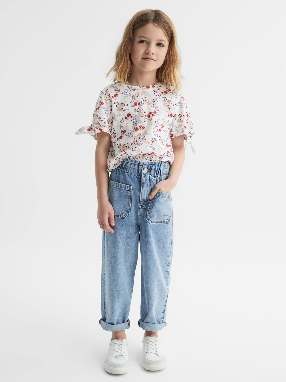 Reiss Tops & Tshirts | Tally Printed Cotton T-Shirt Multi - Children