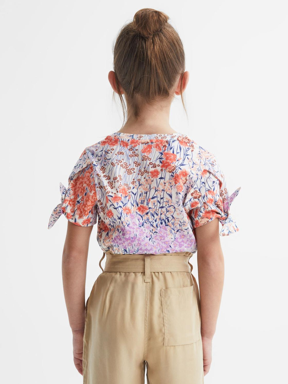 Reiss Tops & Tshirts | Tally Printed Cotton T-Shirt Pink - Children