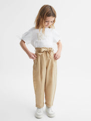 Reiss Tops & Tshirts | Tally Printed Cotton T-Shirt White - Children