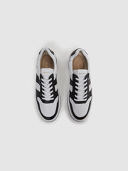 Reiss Trainers | Arlo Low Top Leather Trainers Airforce Blue - Men