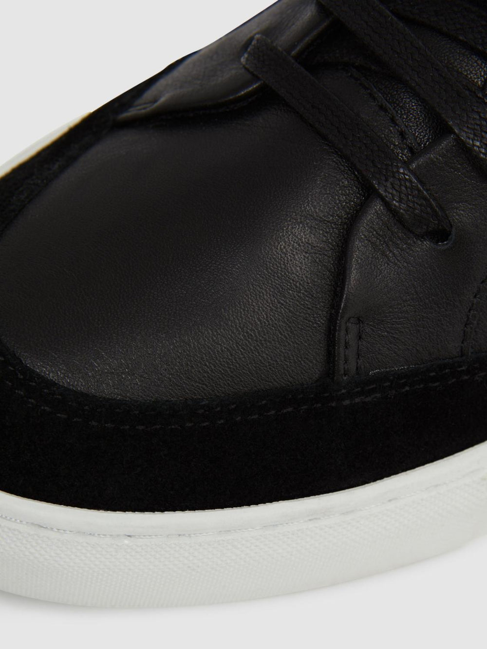 Reiss Trainers | Ashley Leather Trainers Black - Men