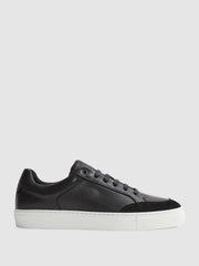 Reiss Trainers | Ashley Leather Trainers Black - Men