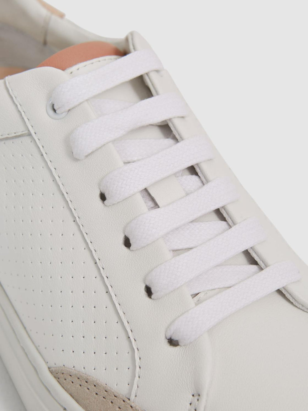 Reiss Trainers | Ashley Low Top Leather Trainers Gold - Women