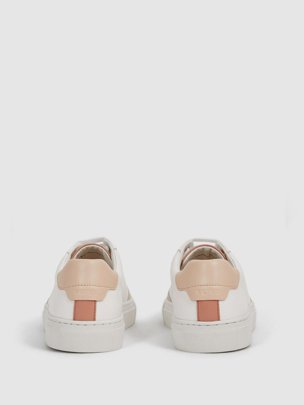Reiss Trainers | Ashley Low Top Leather Trainers Gold - Women