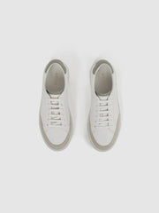 Reiss Trainers | Ashley Low Top Leather Trainers Sage/white - Women