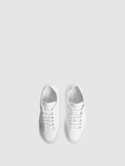 Reiss Trainers | Ashley Perf Leather Low Top Trainers White - Men