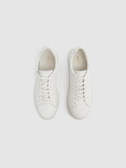 Reiss Trainers | Finley Leather Trainers White - Men