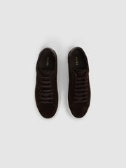 Reiss Trainers | Finley Suede Suede Trainers Chocolate - Men