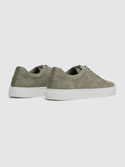 Reiss Trainers | Finley Suede Suede Trainers Sage - Men