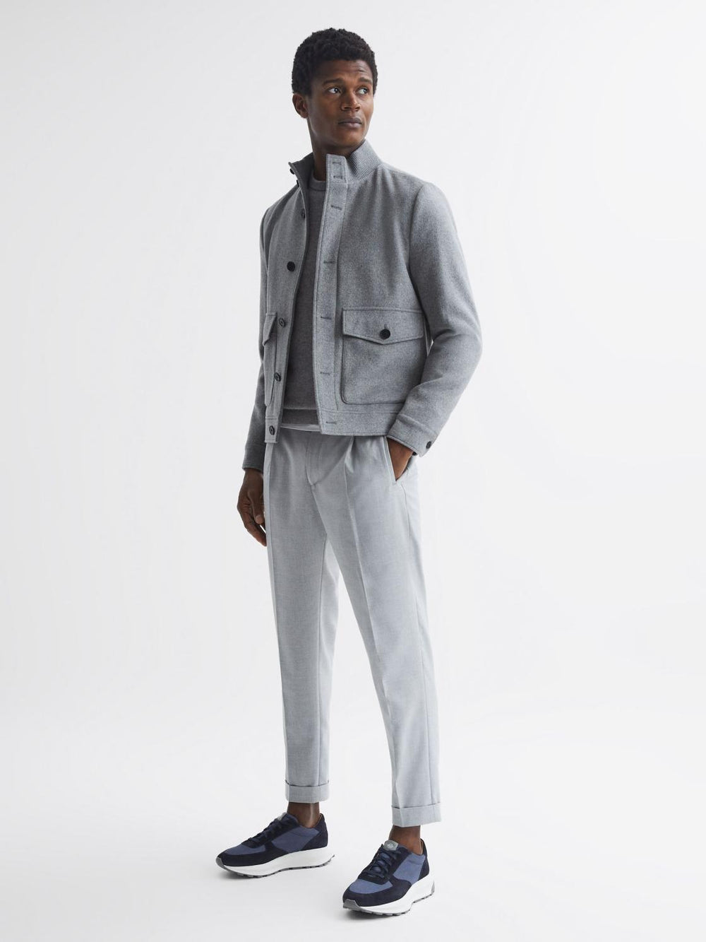 Reiss Trainers | Trinity Tech Unseen Trinity Tech Trainers Blue/navy - Men