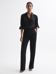 Reiss Trousers | Aleah Pull On Trousers Black - Women