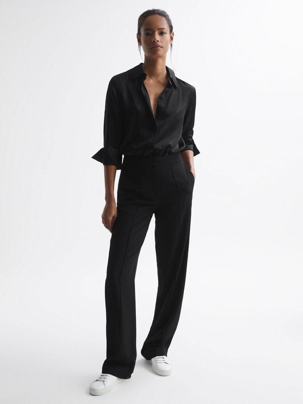 Reiss Trousers | Aleah Pull On Trousers Black - Women