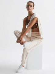Reiss Trousers | Baja Blair The Upside Side Stripe Joggers Natural - Women