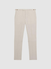 Reiss Trousers | Belmont Slim Fit Side Adjuster Trousers Stone - Men