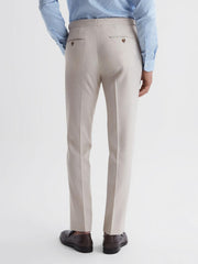 Reiss Trousers | Belmont Slim Fit Side Adjuster Trousers Stone - Men