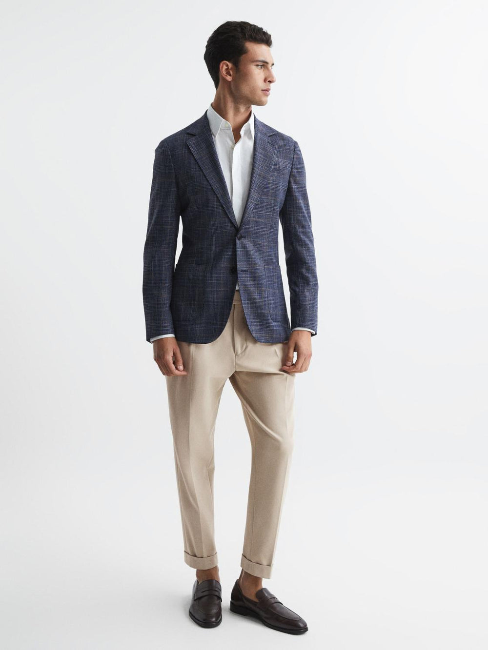 Reiss Trousers | Borough Relaxed Fit Twill Trousers Stone - Men