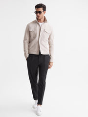 Reiss Trousers | Brighton Pleat Front Trousers Black - Men