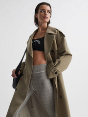 Reiss Trousers | Check The Upside Checked Leggings Black - Women