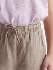 Reiss Trousers | Cleo Linen Drawstring Trousers Mink - Children