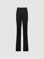 Reiss Trousers | Dylan Flared Trousers Black - Women
