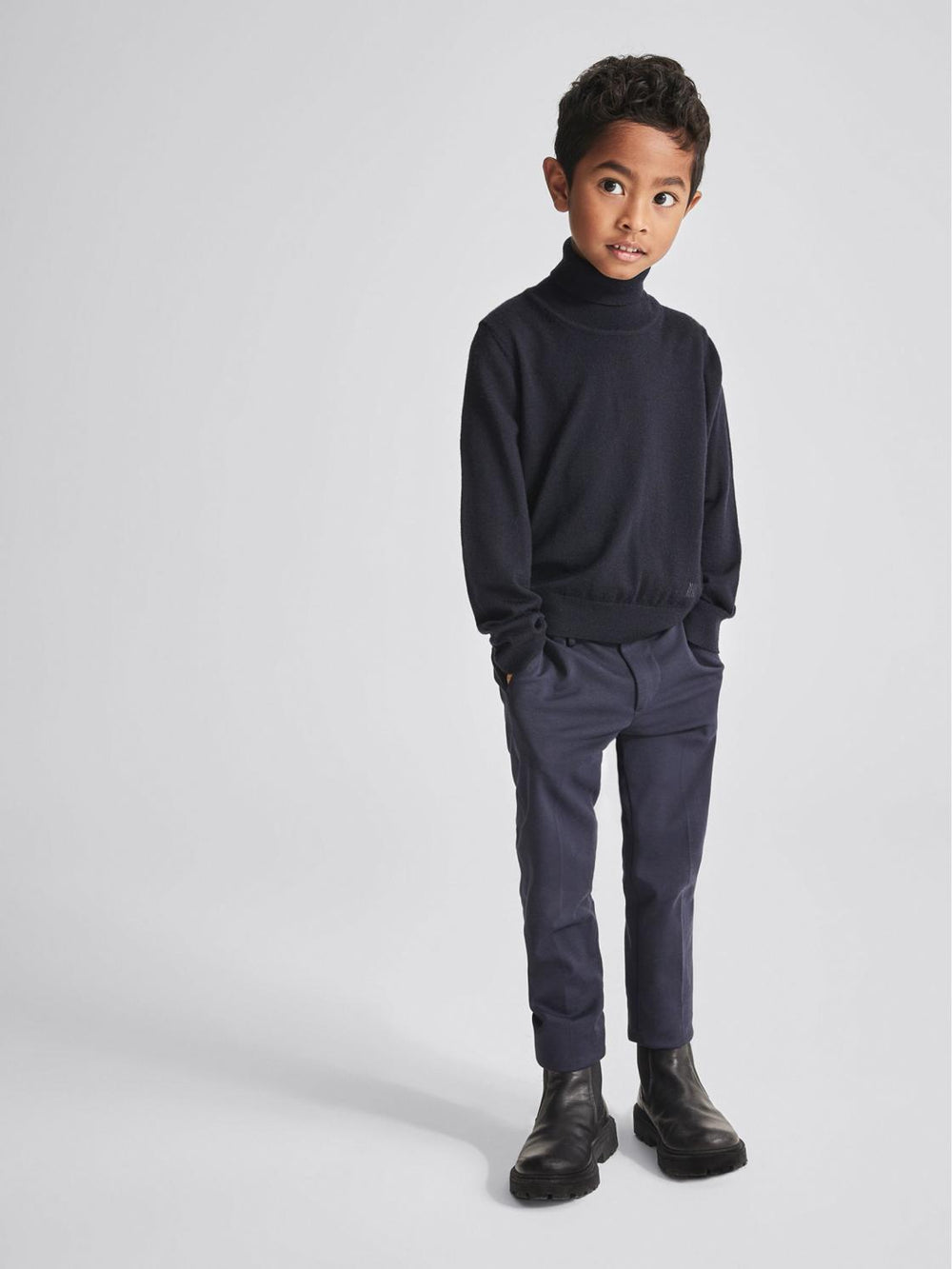 Reiss Trousers | Eastbury Junior Slim Leg Chinos Navy - Children