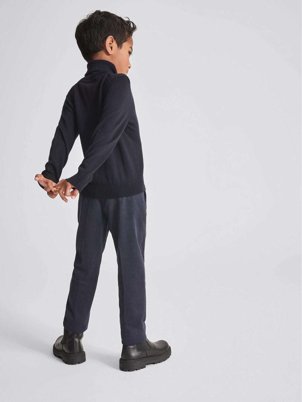 Reiss Trousers | Eastbury Junior Slim Leg Chinos Navy - Children
