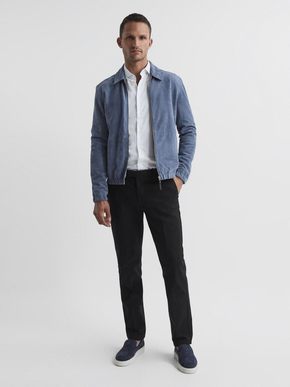 Reiss Trousers | Eastbury Reg Regular Fit Chinos Black - Men