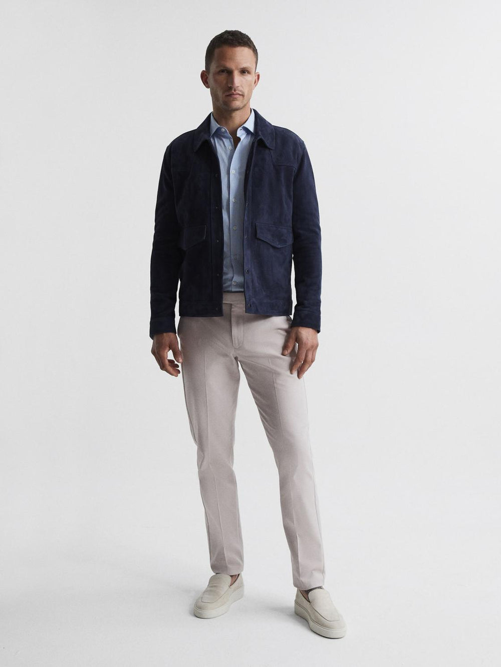 Reiss Trousers | Eastbury Reg Regular Fit Chinos Black - Men