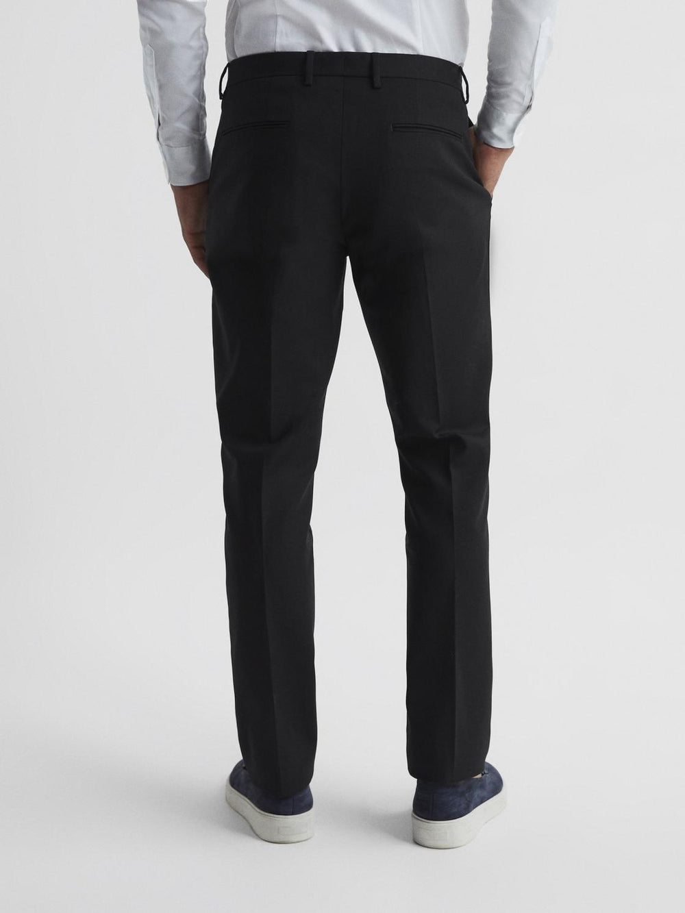 Reiss Trousers | Eastbury Reg Regular Fit Chinos Black - Men