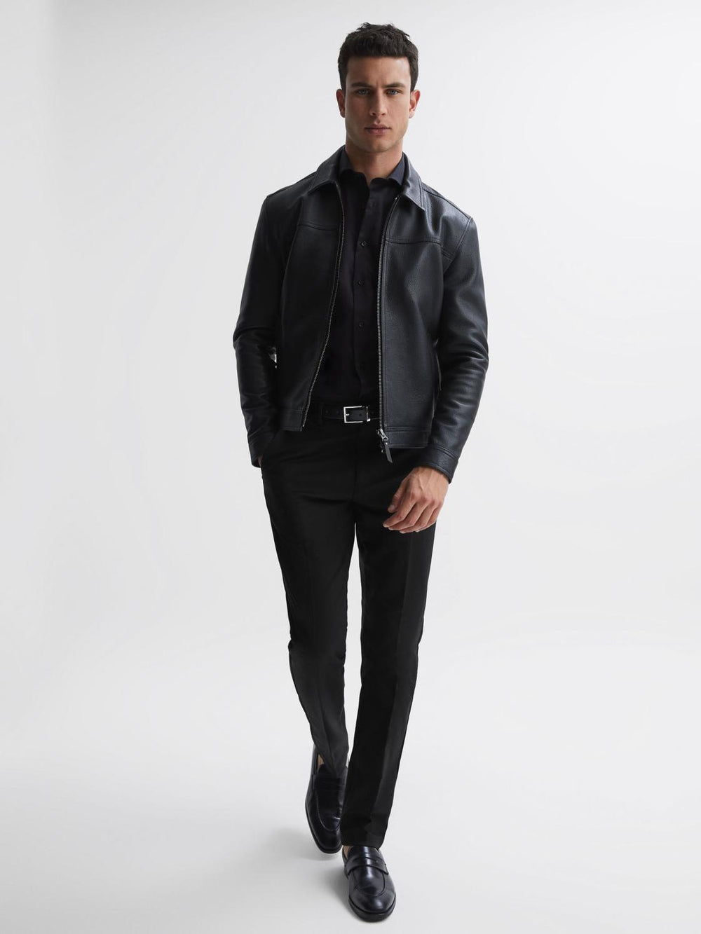 Reiss Trousers | Eastbury Slim Fit Chinos Black - Men