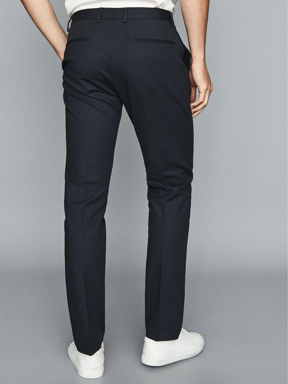 Reiss Trousers | Eastbury Slim Fit Chinos Black - Men