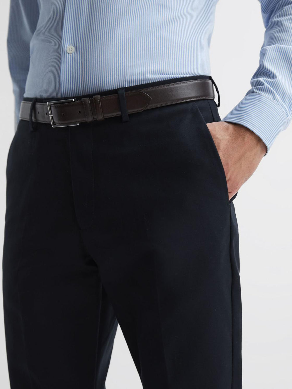 Reiss Trousers | Eastbury Slim Fit Chinos Black - Men