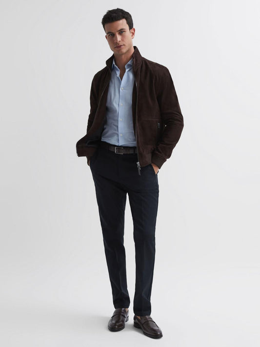 Reiss Trousers | Eastbury Slim Fit Chinos Black - Men