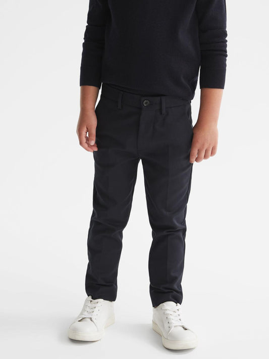 Reiss Trousers | Eastbury Slim Fit Chinos Navy - Children