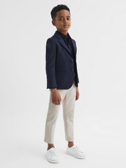 Reiss Trousers | Eastbury Slim Fit Chinos Navy - Children