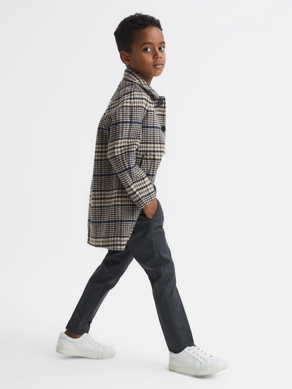Reiss Trousers | Eastbury Slim Fit Chinos Steel Blue - Children