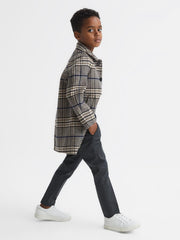 Reiss Trousers | Eastbury Slim Fit Chinos Steel Blue - Children