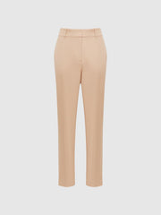 Reiss Trousers | Ember High-rise Slim Leg Trousers Camel - Women