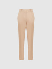 Reiss Trousers | Ember High-rise Slim Leg Trousers Camel - Women