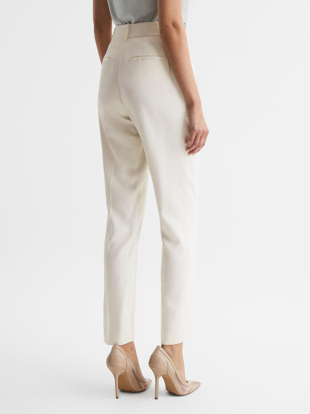Reiss Trousers | Ember High-rise Slim Leg Trousers Camel - Women