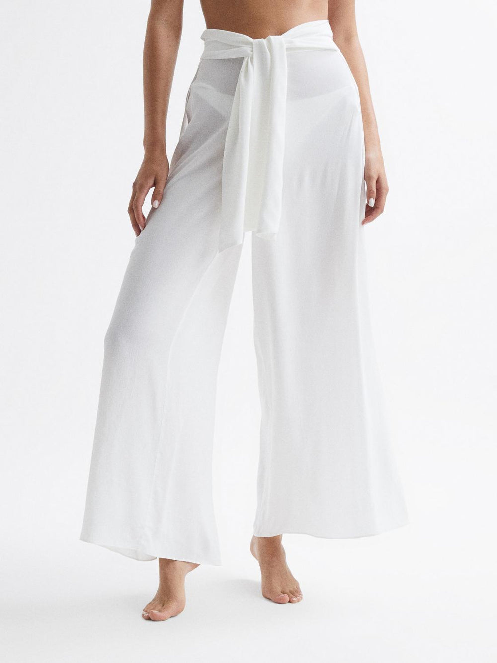 Reiss Trousers | Gemma Resort Trousers White - Women