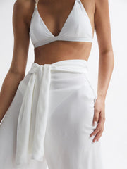 Reiss Trousers | Gemma Resort Trousers White - Women