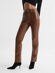 Reiss Trousers | Good American Good American Better Than Leather Pants Black - Women