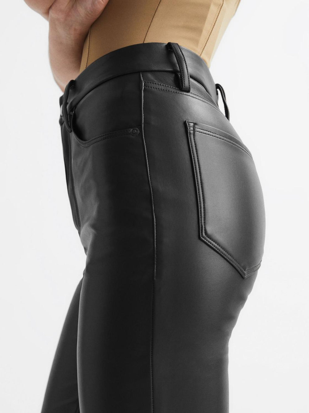 Reiss Trousers | Good American Good American Better Than Leather Pants Black - Women