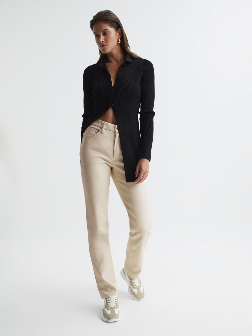 Reiss Trousers | Good American Good American Better Than Leather Pants Black - Women
